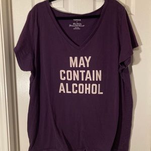 BOGO Torrid May Contain Alcohol shirt size 4